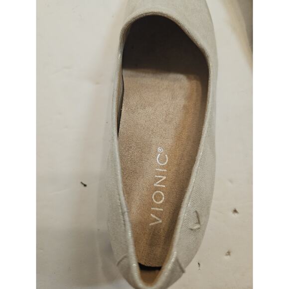 Vionic Willa II Loafers Women’s Size 6 Silver Shimmer Preppy‎ Flats Comfort - Picture 11 of 11